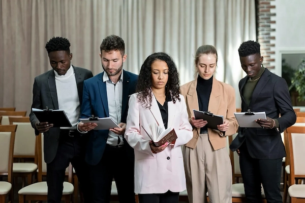 Expert writers analyzing client instructions for essay requirements.