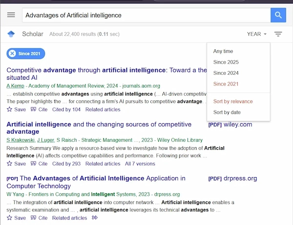 Writer searching JSTOR and Google Scholar for credible sources.